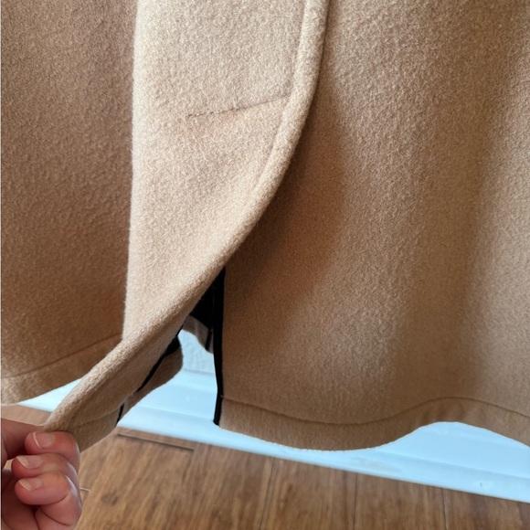 VTG Tibbett Jacket Mens 44 Tan-Brown Wool Blend Heavy Coat Made In England - Picture 7 of 14